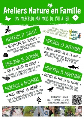 ACTUALITES : ATELIERS NATURE EN FAMILLE - Maison Pêche et Nature 92