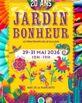 Jardin Bonheur Levallois - 30 et 31 mai 2026 - Maison Pêche et Nature 92