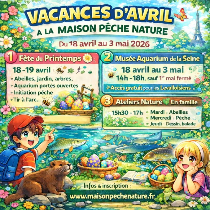 Actu : Vacances d'avril - Maison Pêche et Nature 92