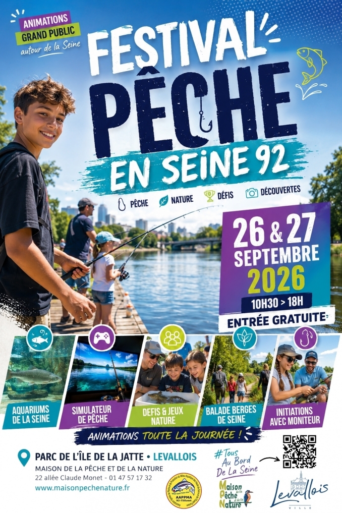 Save the Date : Festival Pêche en Seine 26/27 septembre - Maison Pêche et Nature 92